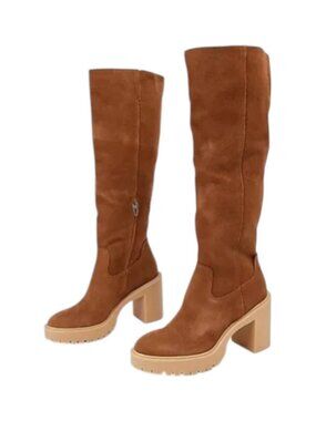 Dolce Vita Women's Brown Suede Waterproof Boots